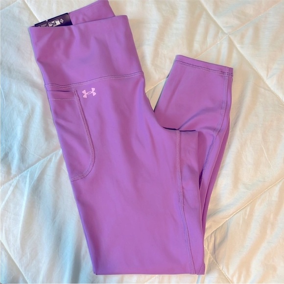 NEW Under Armour Purple Leggings Medium - Picture 1 of 3